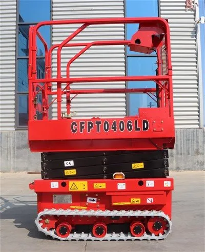 Lille larvebåndsløfteplatform